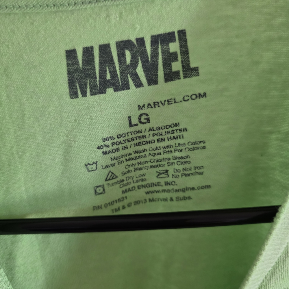 Marvel Hulk Chibi T-Shirt (2013) – Mad Engine – Neon Green – Size L - Picture 2 of 4